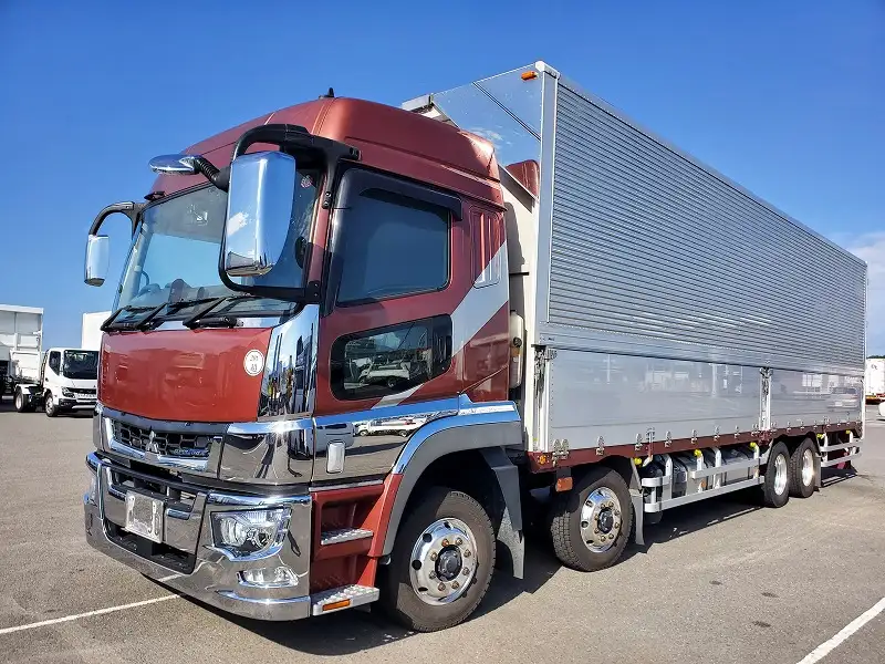 三菱 スーパーグレート 大型 ウイング ハイルーフ ベッド の中古トラック【車両No.177780】