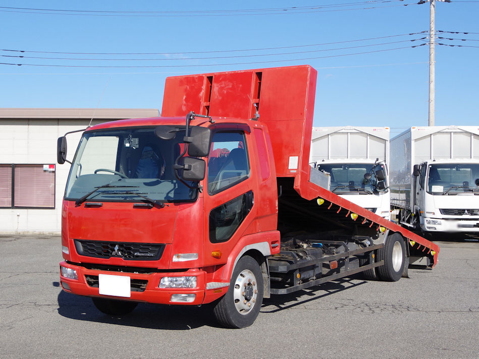 三菱 ファイター 中型/増トン 車両重機運搬 セーフティーローダー QKG-FK65FZ