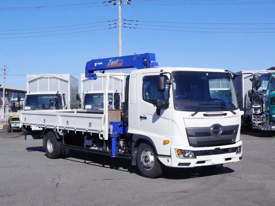 日野 レンジャー 中型/増トン クレーン付 床鉄板 4段の中古トラック画像2