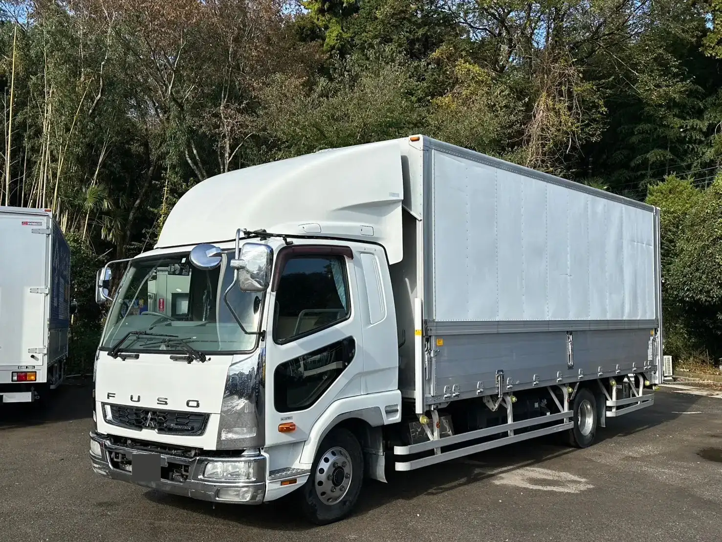 三菱 ファイター 中型/増トン ウイング パワーゲート ベッドの中古トラック画像1