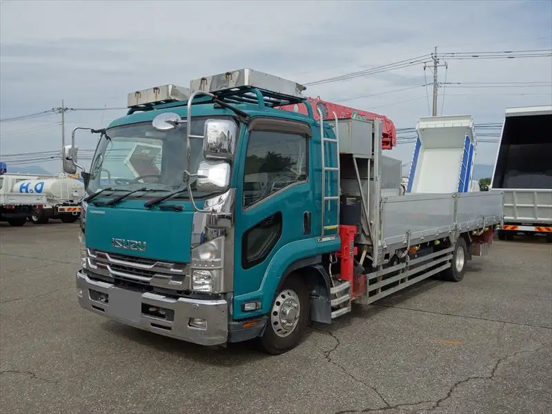 いすゞ フォワード 中型/増トン クレーン付 アルミブロック 4段の中古トラック画像1