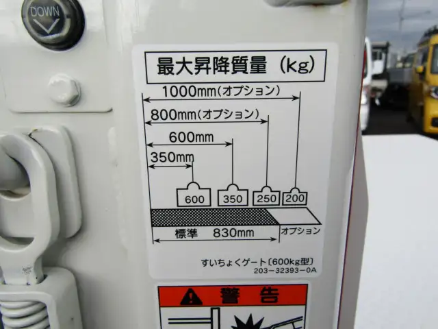 三菱 キャンター 小型 平ボディ パワーゲート 2RG-FBA20の中古トラック画像6