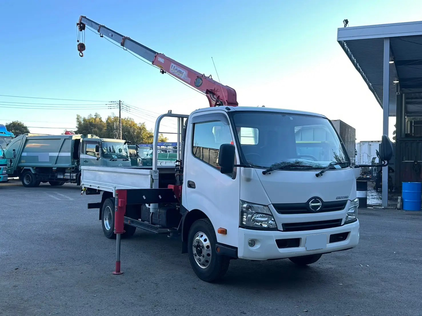 日野 デュトロ 小型 クレーン付 超ロング TKG-XZU722M の中古
