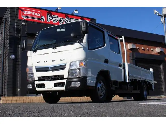 三菱 キャンター 小型 平ボディ Wキャブ パワーゲートの中古トラック画像1
