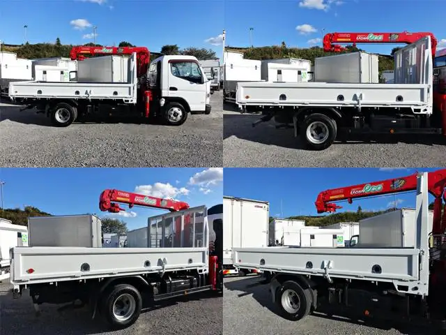 三菱 キャンター 小型 クレーン付 床鉄板 3段の中古トラック画像3