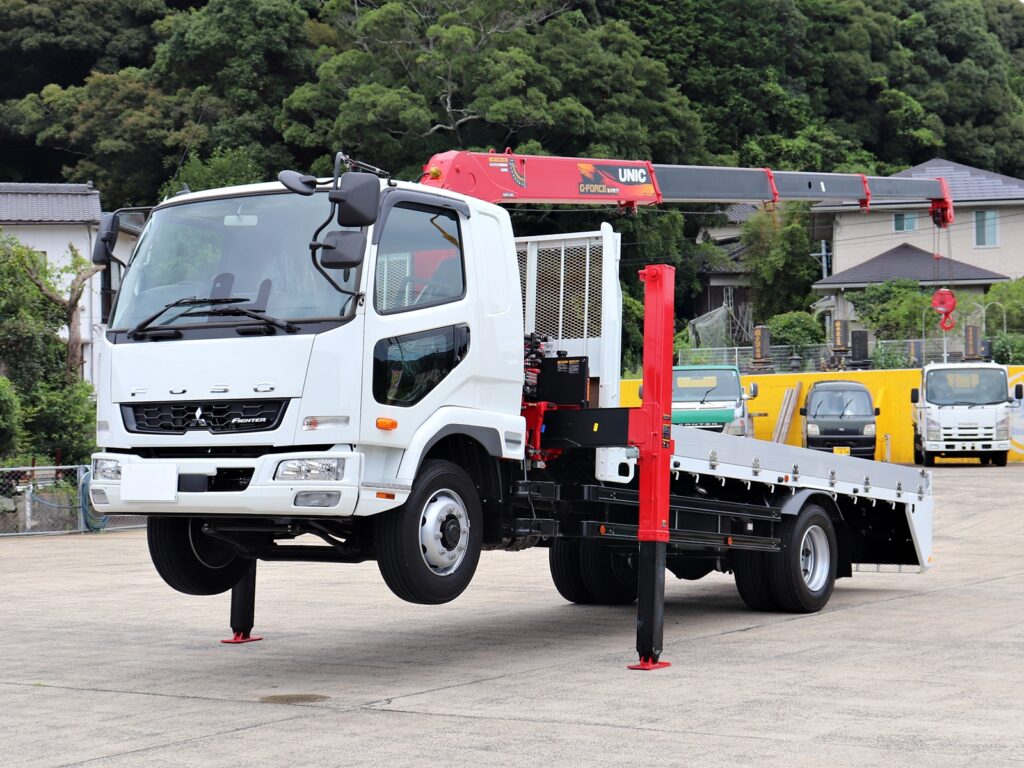 三菱 ファイター 中型/増トン 車両重機運搬 セルフローダー 2KG-FK62FZ