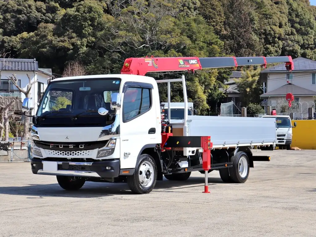 三菱 キャンター 小型 クレーン付 アルミブロック 4段 の中古トラック【車両No.178542】