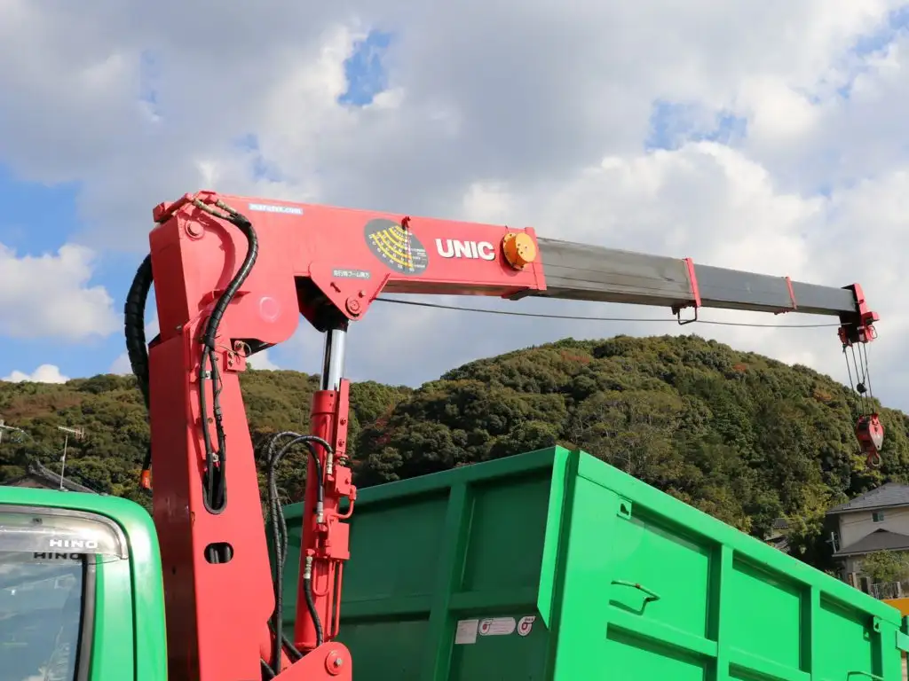 日野 デュトロ 小型 ダンプ 土砂禁 クレーン付きの中古トラック画像6