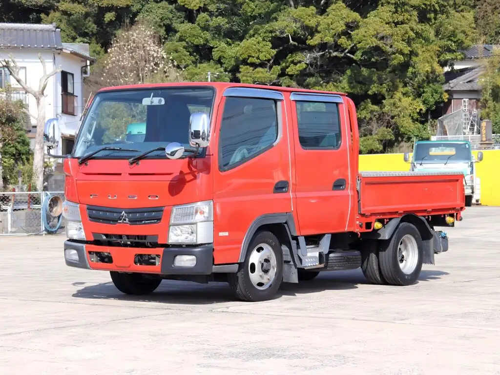 三菱 キャンター 小型 平ボディ Wキャブ 床鉄板｜画像1