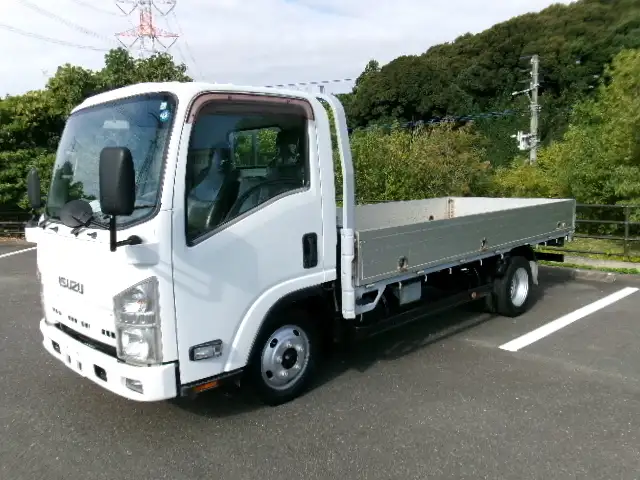 いすゞ エルフ 小型 平ボディ 床鉄板 アルミブロックの中古トラック画像1
