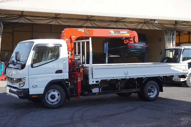 三菱 キャンター 小型 クレーン付 4段 ラジコン｜画像1