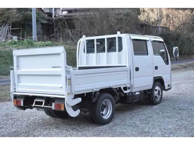 いすゞ エルフ 小型 平ボディ Wキャブ パワーゲートの中古トラック画像2