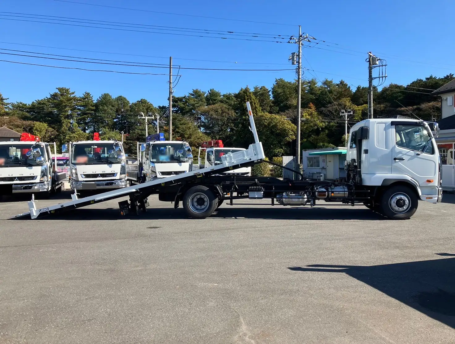 三菱 ファイター 中型/増トン 車両重機運搬 ラジコン ウインチの中古トラック画像4