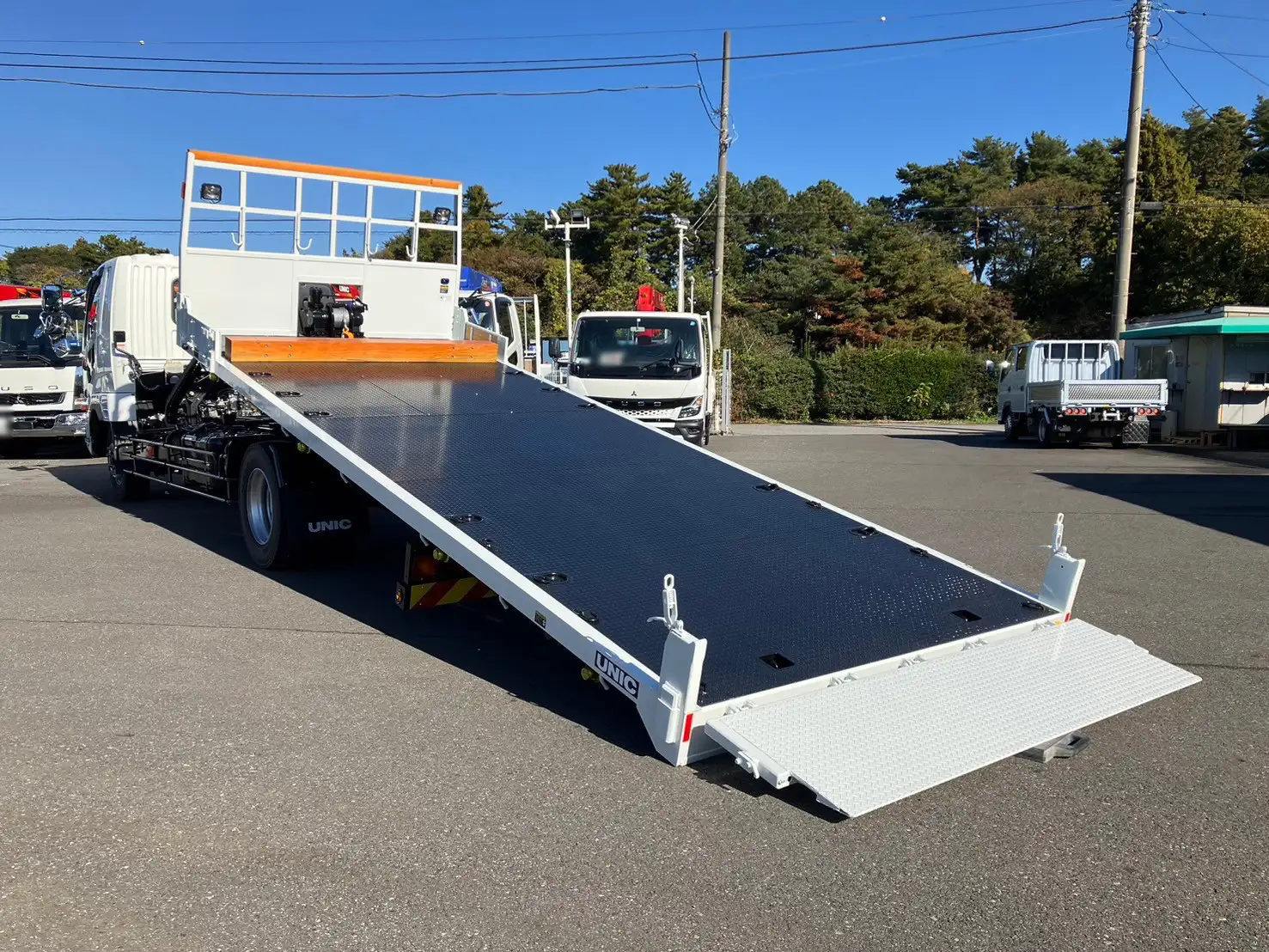 三菱 ファイター 中型/増トン 車両重機運搬 ラジコン ウインチの中古トラック画像4