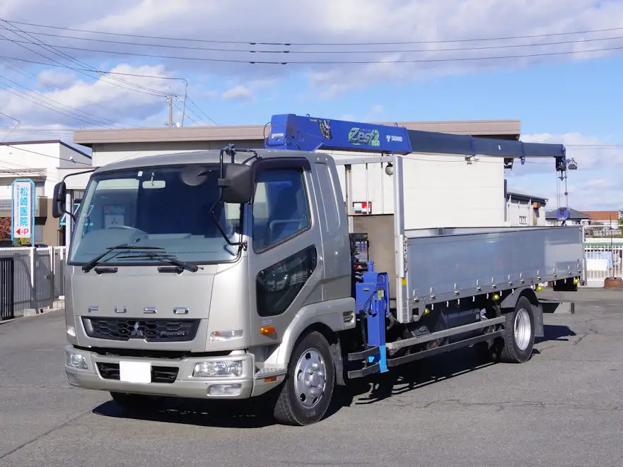 三菱 ファイター 中型/増トン クレーン付 アルミブロック 4段 の中古トラック【車両No.179241】