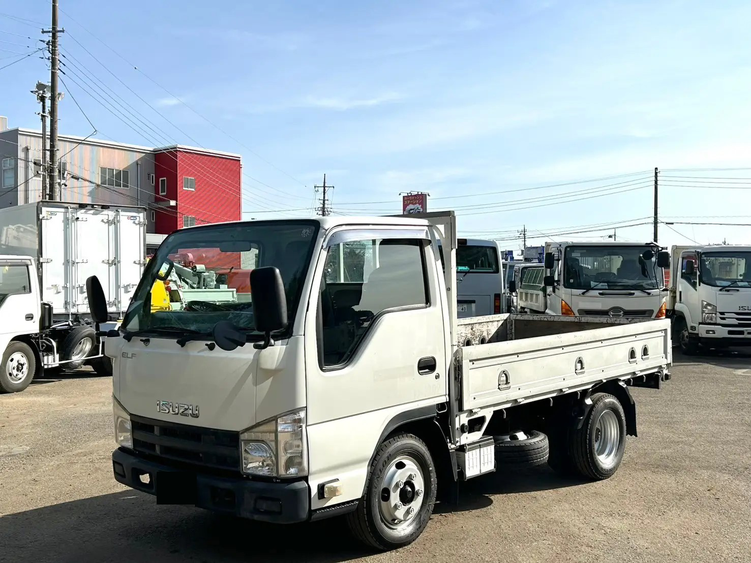 いすゞ エルフ 小型 平ボディ 10尺 TKG-NJR85A