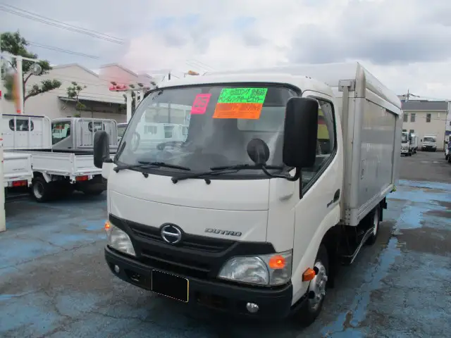 日野 デュトロ 小型 アルミバン ボトルカー サイドドアの中古トラック画像1