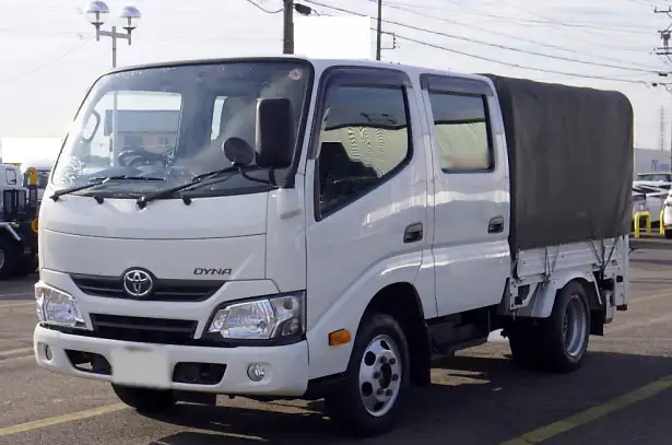 トヨタ ダイナ 小型 平ボディ Wキャブ 幌の中古トラック画像1