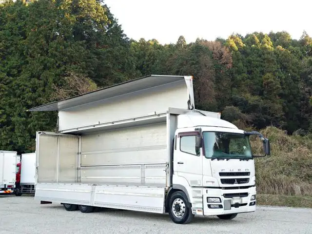 三菱 スーパーグレート 大型 ウイング 床鉄板 エアサス の中古トラック【車両No.179793】