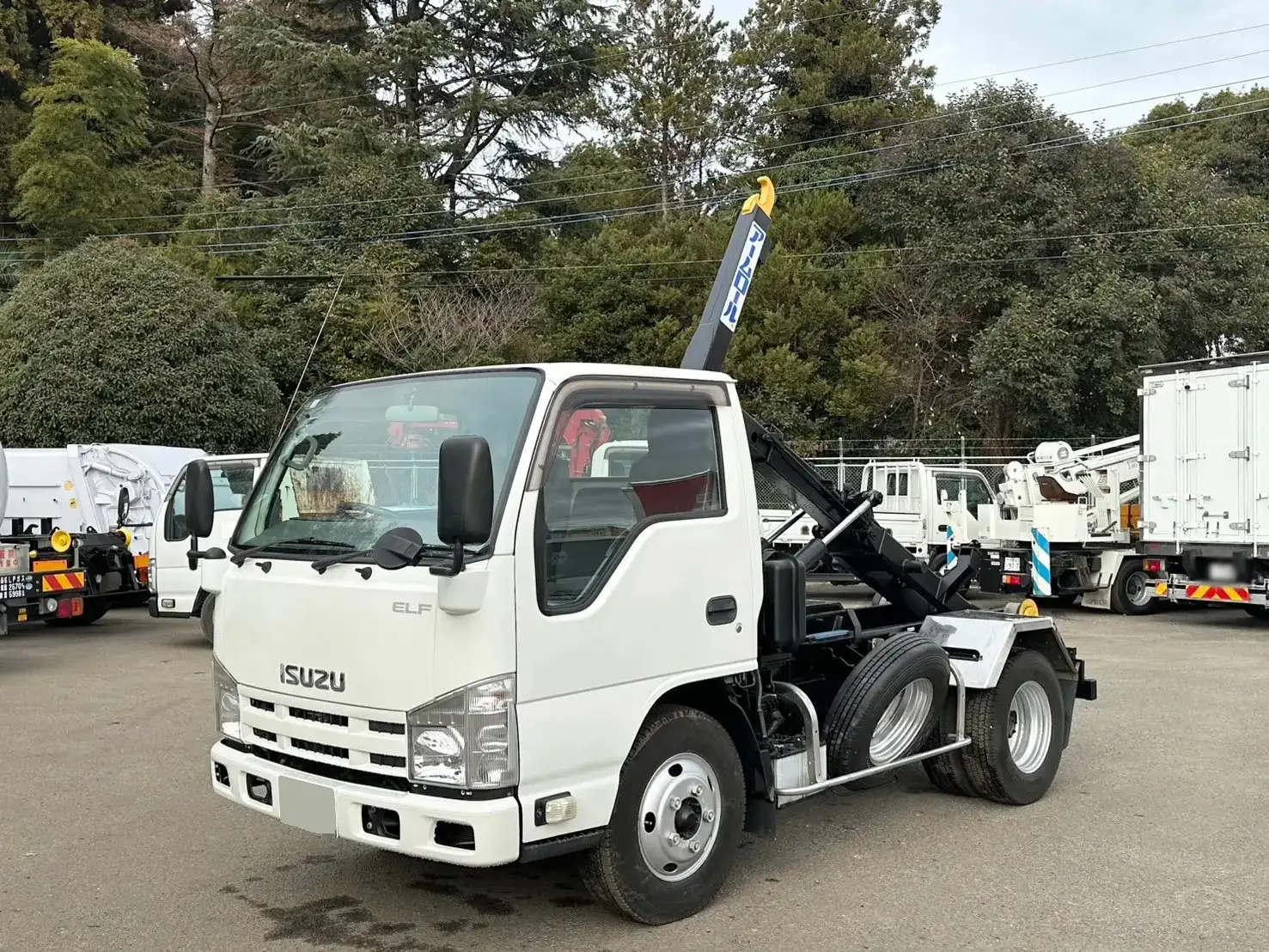 いすゞ エルフ 小型 アームロール ツインホイスト TKG-NKR85ANの中古トラック画像1