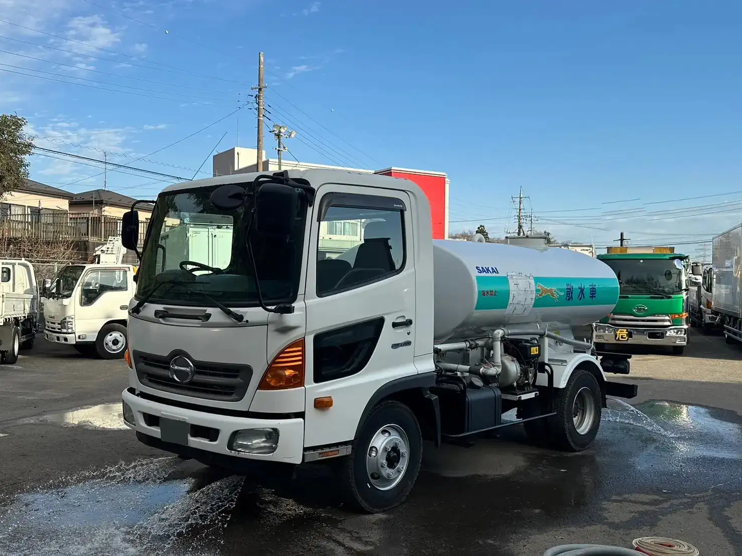 日野 レンジャー 中型/増トン タンク車 散水車 TKG-FC9JCAPの中古トラック画像1