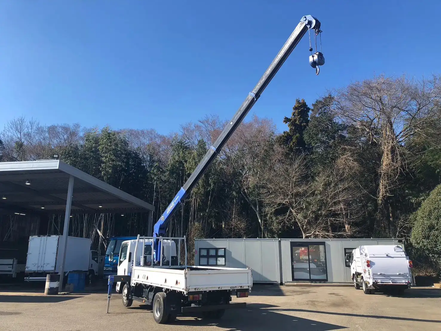 いすゞ エルフ 小型 クレーン付 床鉄板 4段の中古トラック画像5