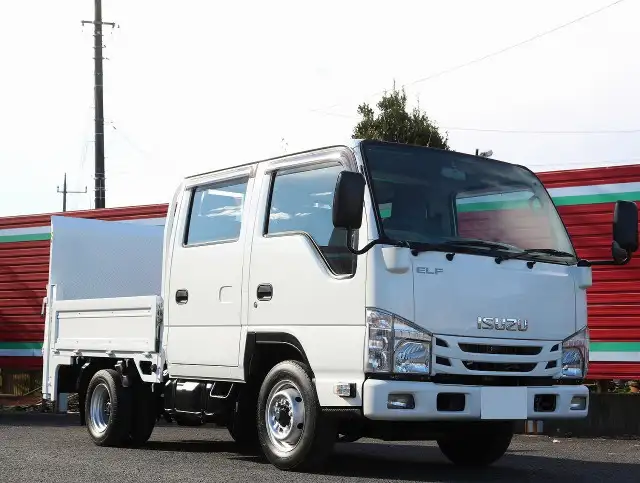 いすゞ エルフ 小型 平ボディ Wキャブ パワーゲートの中古トラック画像2