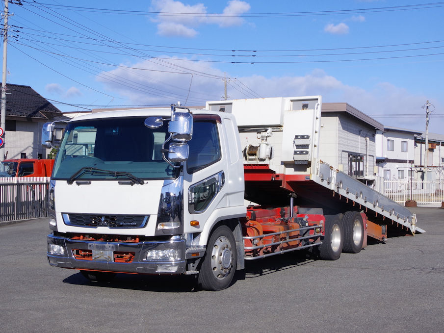 三菱 ファイター 中型/増トン 車両重機運搬 セーフティーローダー QDG-FQ62F