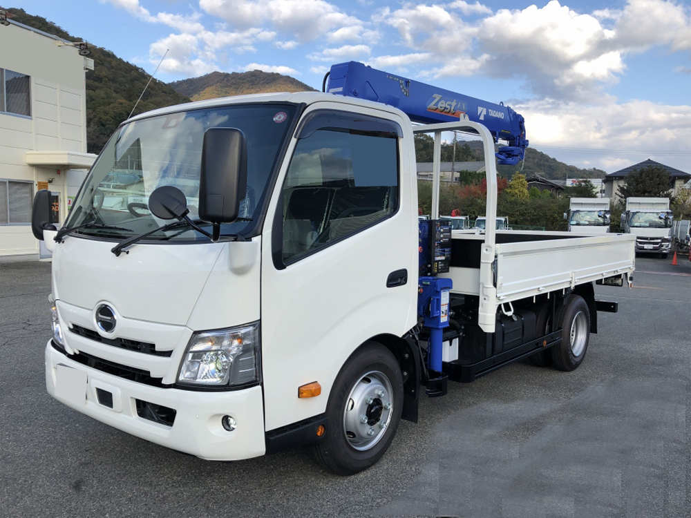 日野 デュトロ 小型 クレーン付 ワイドロング 2KG-XZU710M