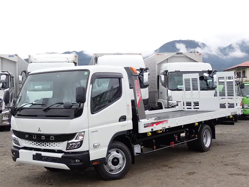 三菱 キャンター 小型 車両重機運搬 ラジコン ウインチの中古トラック画像1