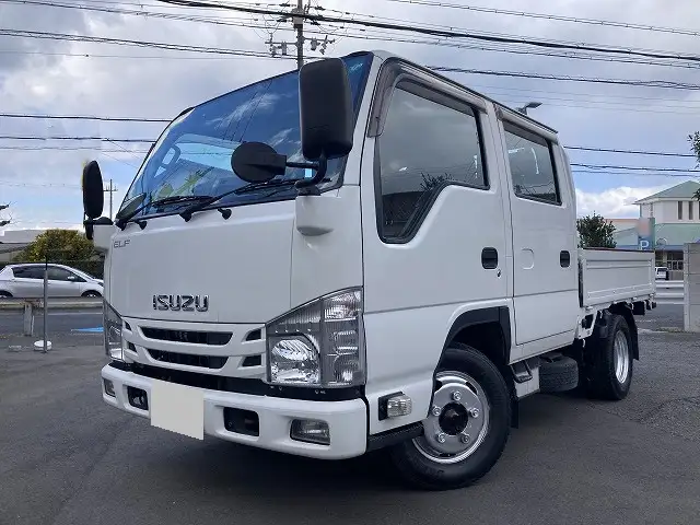 いすゞ エルフ 小型 平ボディ Wキャブ 2RG-NJR88Aの中古トラック画像1