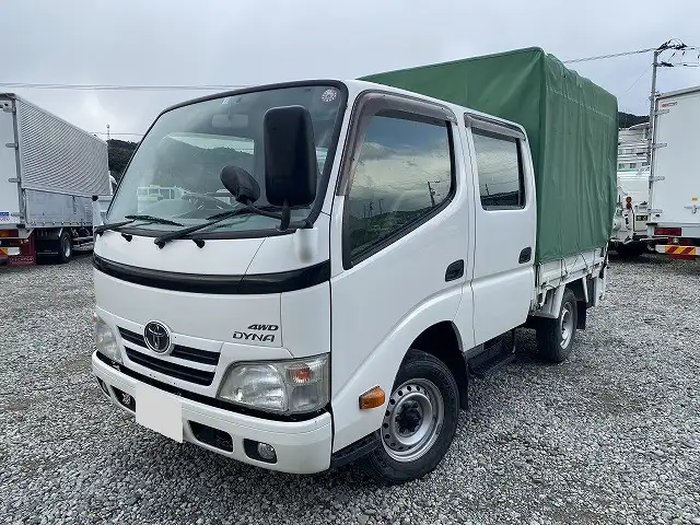 トヨタ ダイナ 小型 平ボディ Wキャブ 幌 の中古トラック【車両No.180306】