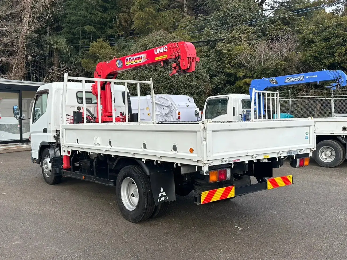 三菱 キャンター 小型 クレーン付 床鉄板 4段の中古トラック画像4