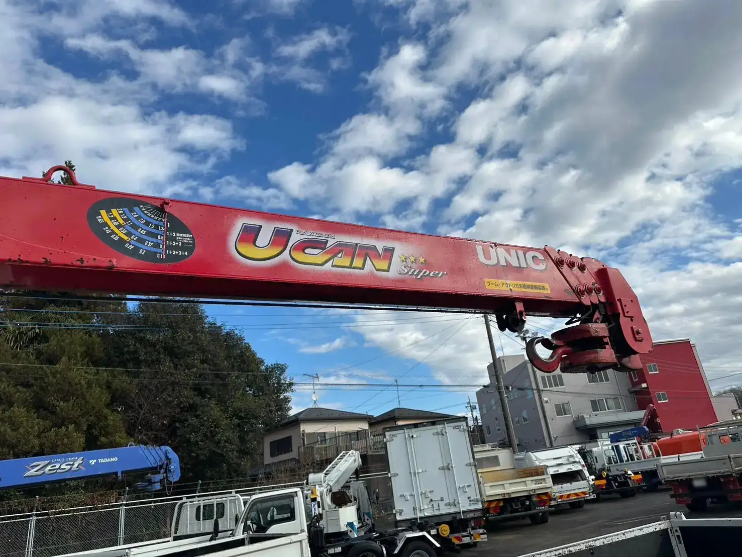 三菱 キャンター 小型 クレーン付 床鉄板 4段の中古トラック画像10