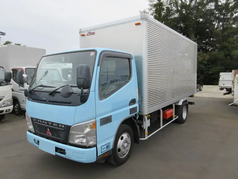 三菱 キャンター 小型 アルミバン シャッター式 PA-FE73BEVの中古トラック画像1