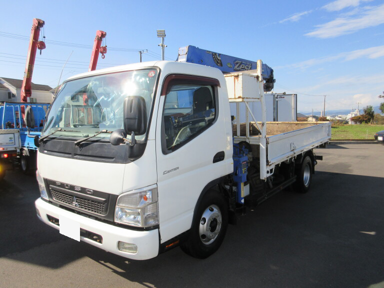 三菱 キャンター 小型 クレーン付 ワイドロング PDG-FE83DY