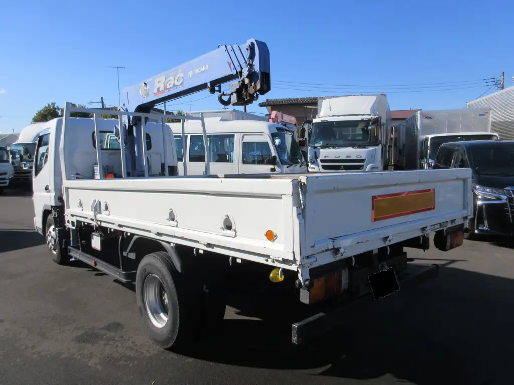 三菱 キャンター 小型 クレーン付 床鉄板 4段の中古トラック画像5