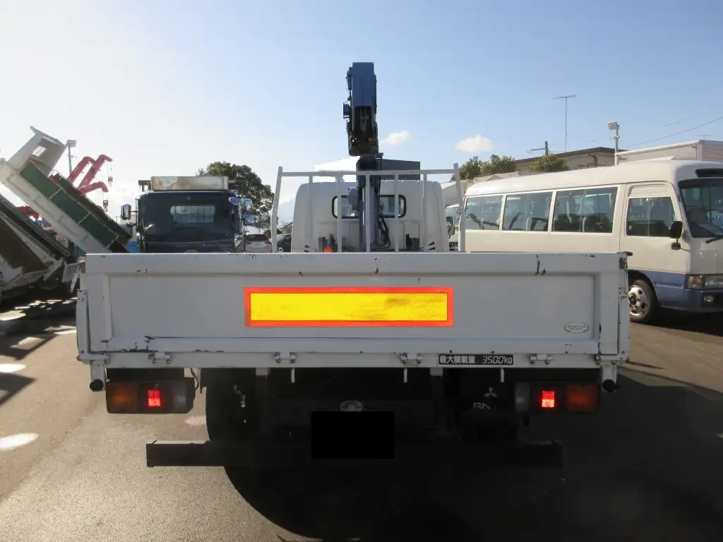 三菱 キャンター 小型 クレーン付 床鉄板 4段の中古トラック画像4