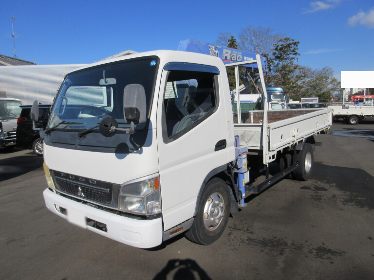 三菱 キャンター 小型 クレーン付 ワイドロング PA-FE83DEY