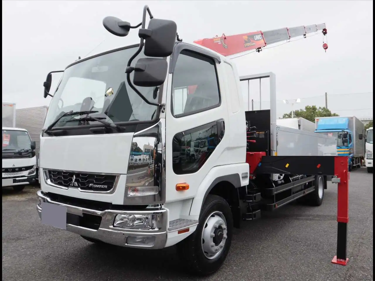 三菱 ファイター 中型/増トン クレーン付 アルミブロック 5段の中古トラック画像1