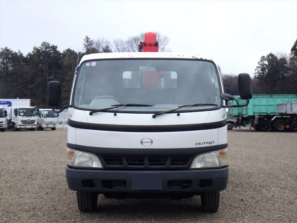 日野 デュトロ 小型 クレーン付 床鉄板 4段の中古トラック画像2