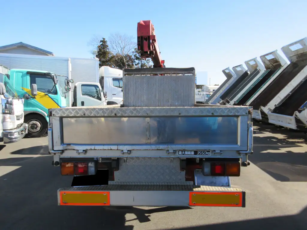 三菱 キャンター 小型 クレーン付 床鉄板 4段の中古トラック画像5