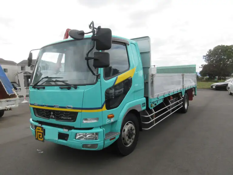 三菱 ファイター 中型/増トン 平ボディ パワーゲート 床鉄板 の中古トラック【車両No.180640】