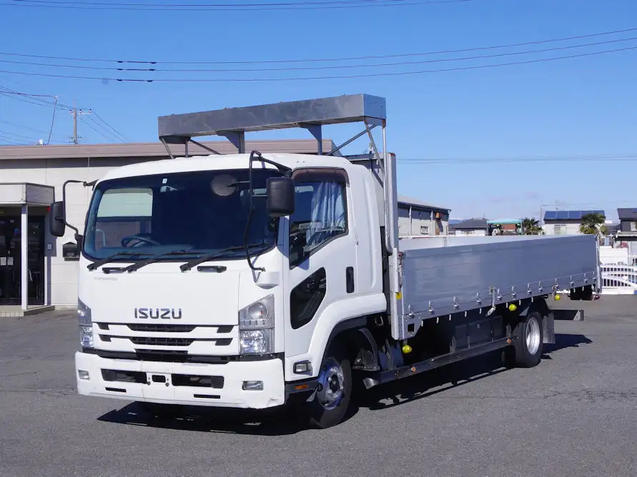 いすゞ フォワード 中型/増トン 平ボディ アルミブロック ベッド の中古トラック【車両No.180653】