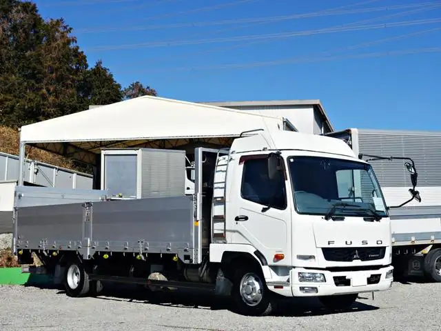 三菱 ファイター 中型/増トン 平ボディ パワーゲート アルミブロックの中古トラック画像1