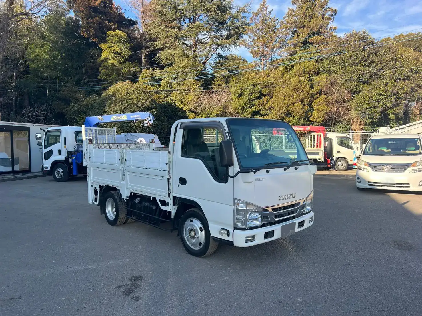いすゞ エルフ 小型 平ボディ パワーゲート 床鉄板の中古トラック画像2