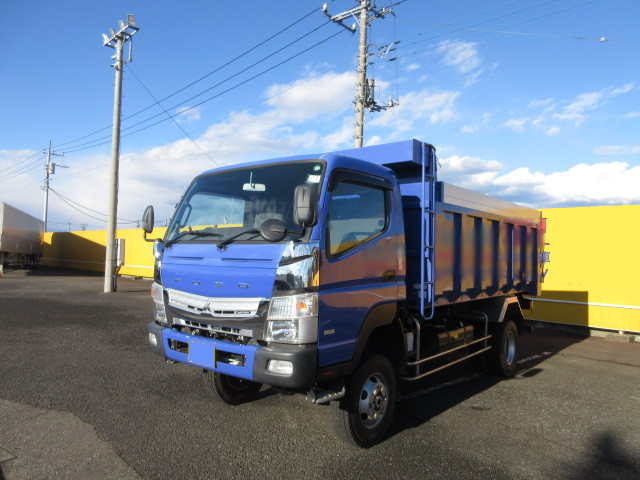 三菱 キャンター 小型 ダンプ ワイドロング TPG-FGB70
