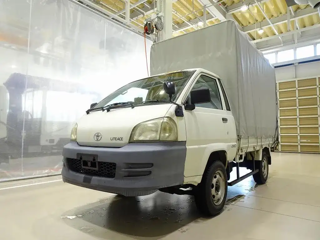 トヨタ ライトエース 小型 平ボディ 幌 GK-KM85の中古トラック画像1