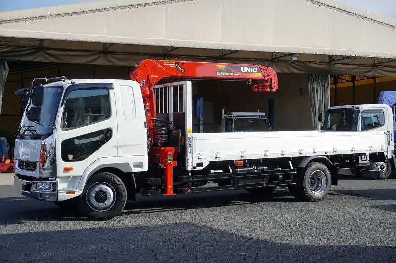 三菱 ファイター 中型/増トン クレーン付 アルミブロック 4段の中古トラック画像1