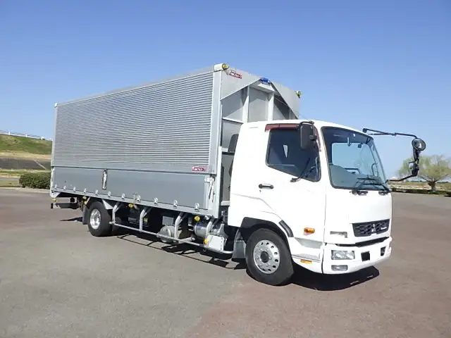 三菱 ファイター 中型/増トン ウイング ベッド TKG-FK61Fの中古トラック画像2